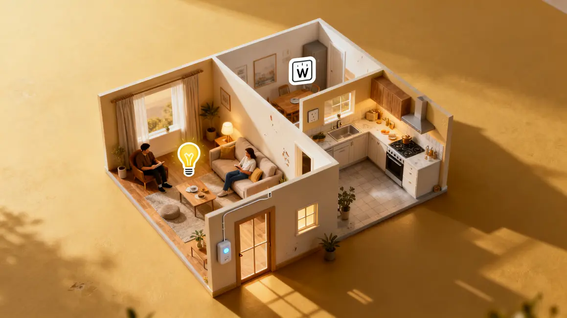 Besoins objets connectés maison vue pièces