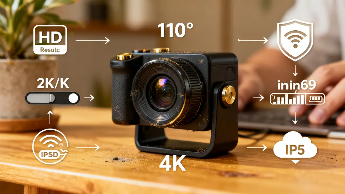 camera connectee schema resolution hd ip65 comparatif