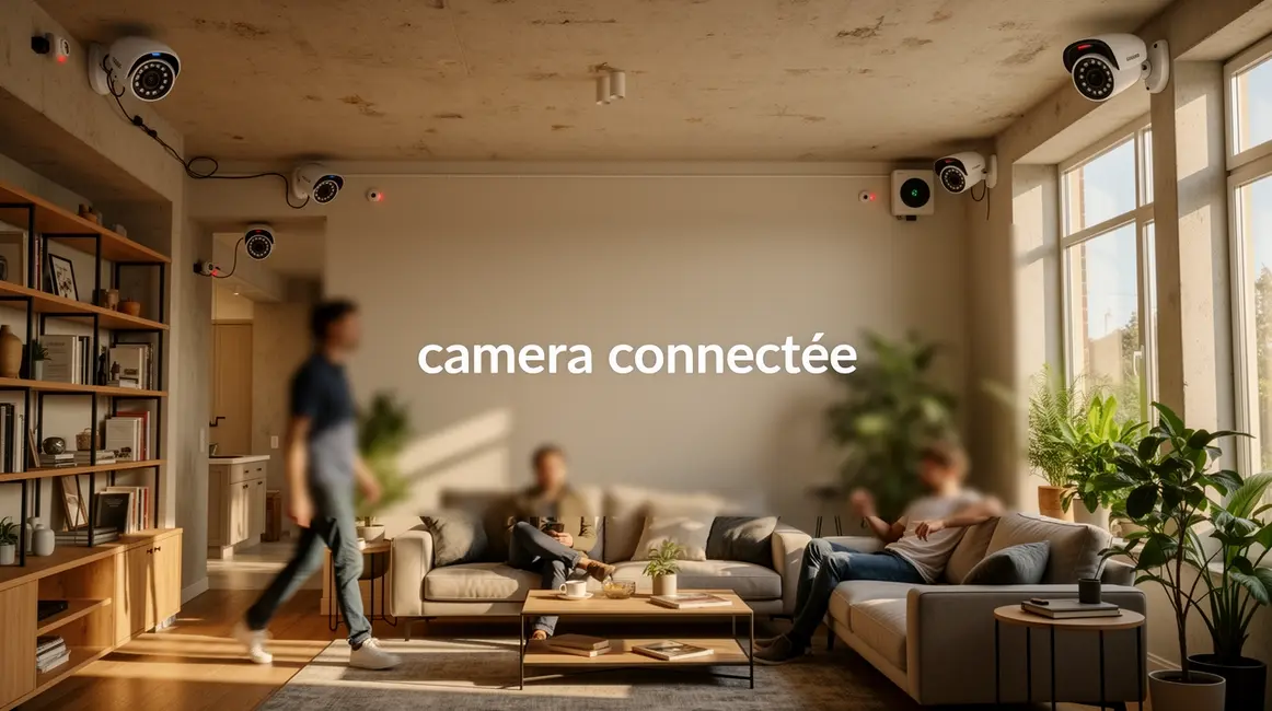 interieur avec cameras connectees moderne