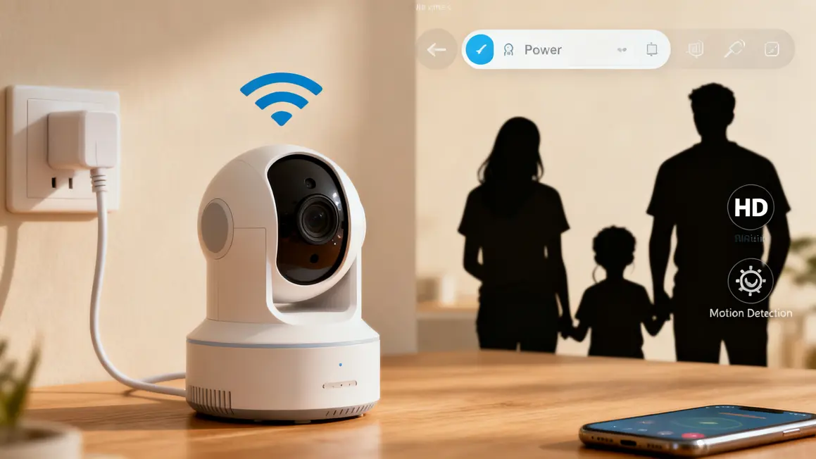 camera connectee ip avec wifi et detection mouvement