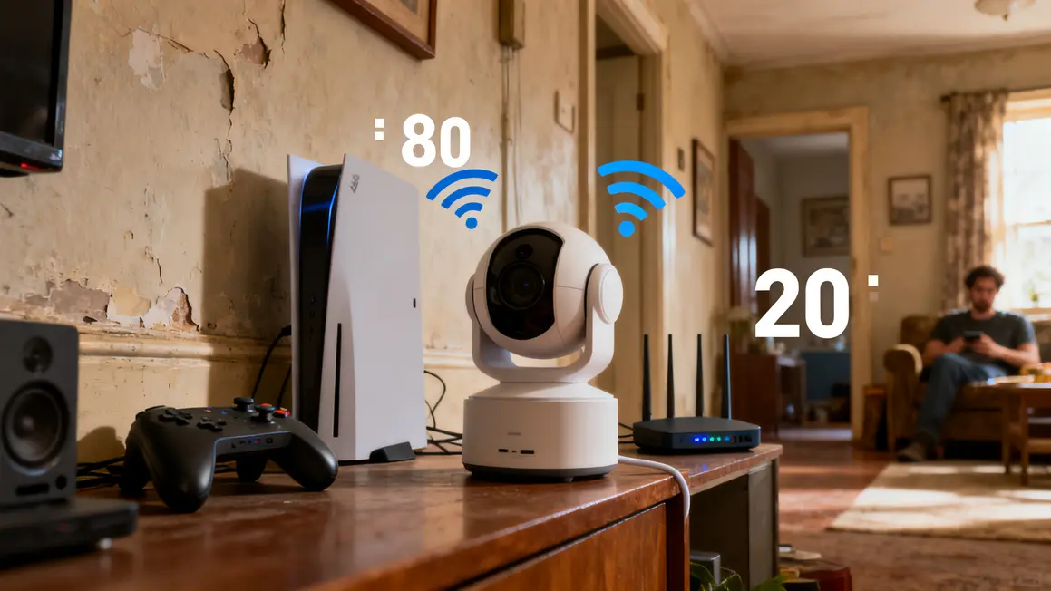 camera connectee wifi appartement obstacle routeur coupure signal