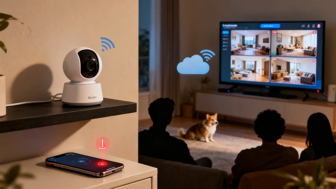 camera connectee envoi alerte smartphone surveillance animal