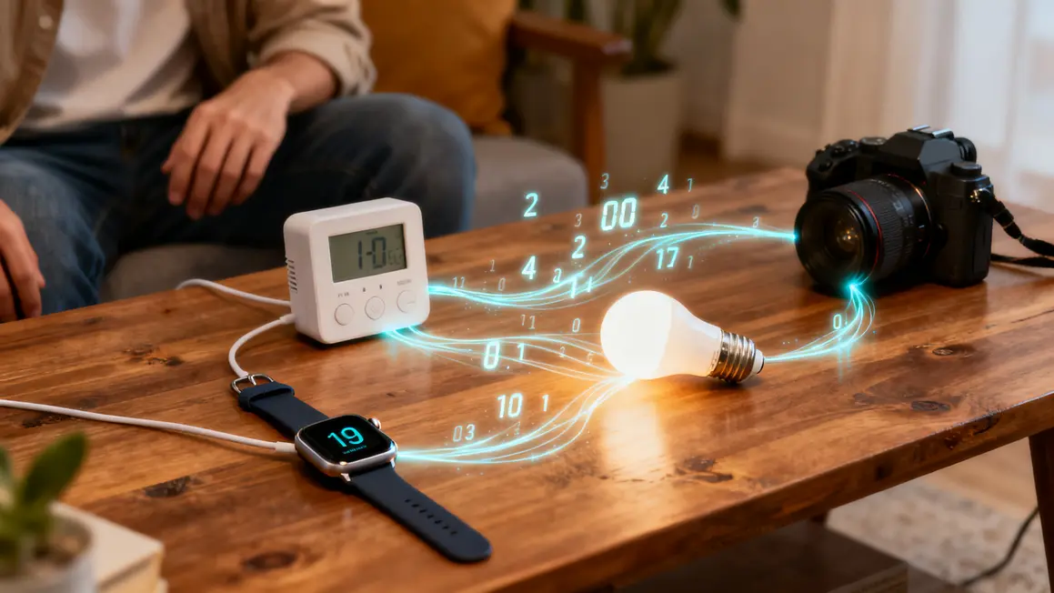 Exemples objets connectés montre thermostat camera