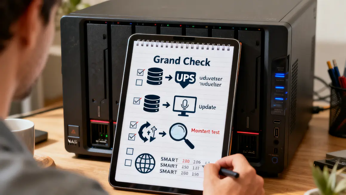 Checklist maintenance NAS verifications tests SMART fiabilite