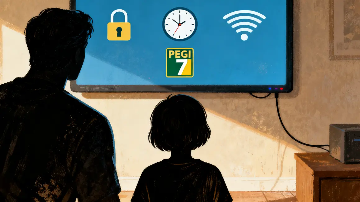 controle parental console pictogrammes PEGI enfant adulte