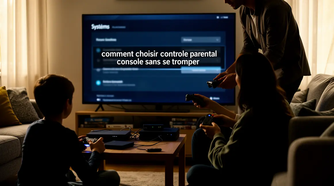 controle parental console installation famille salon