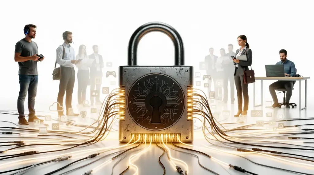cadenas cybersécurité relié à profils connectés