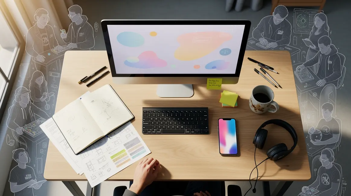 bureau avec ordinateur affichant comment choisir under control