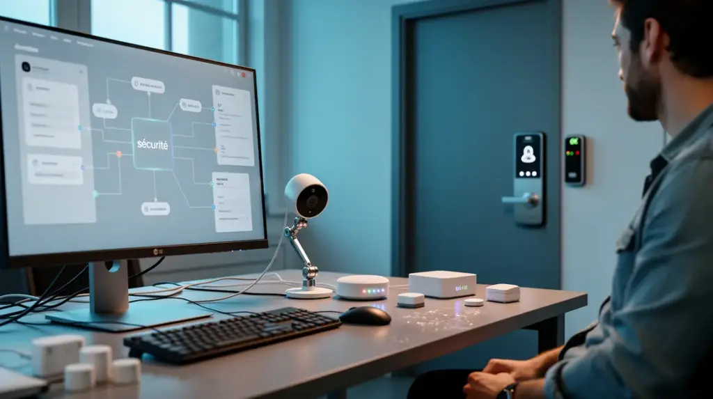illustration des options de securite pour setup gaming entreprise et maison connectee
