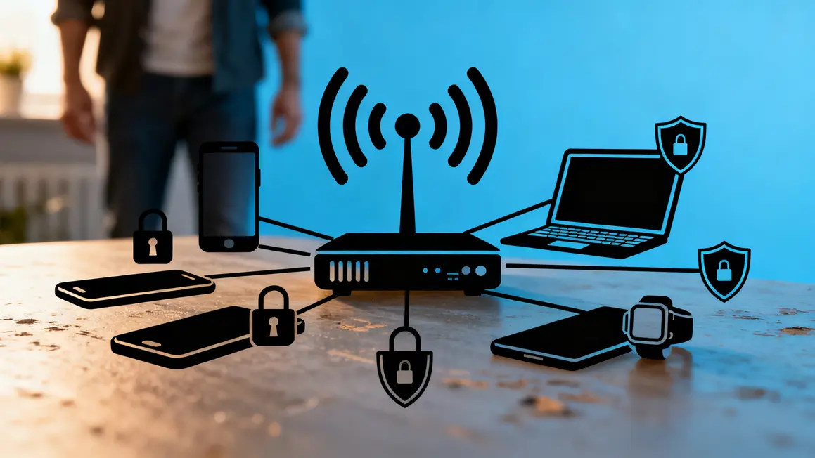 Schéma box internet sécurité Wi-Fi réseau domestique