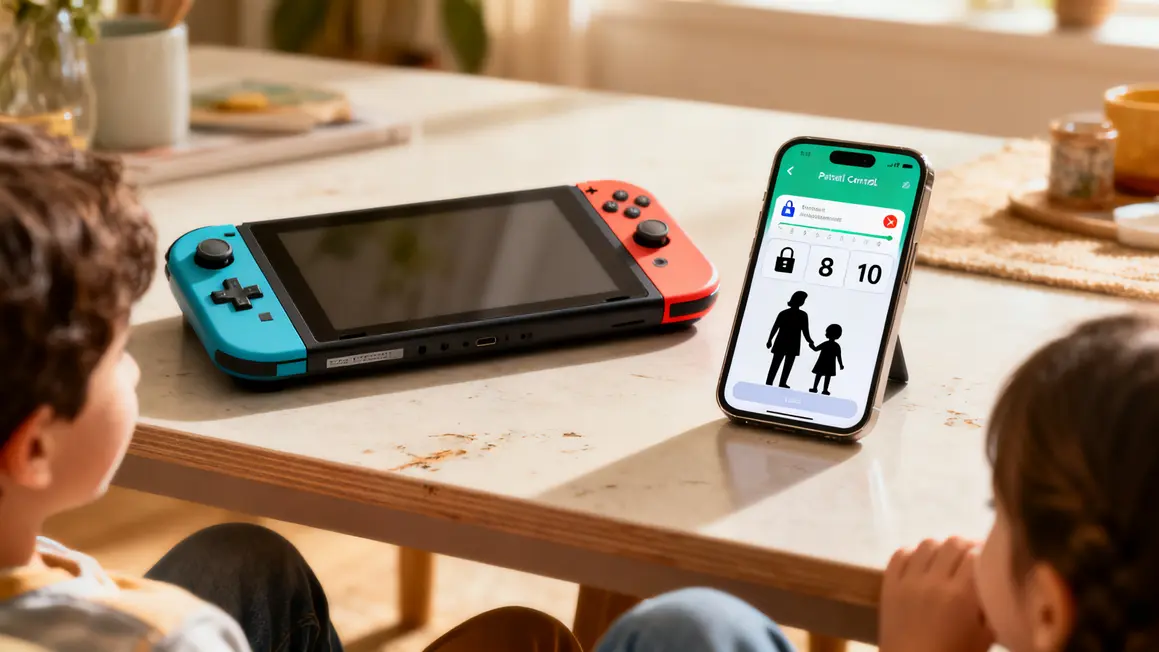 Controle parental console reglage switch smartphone
