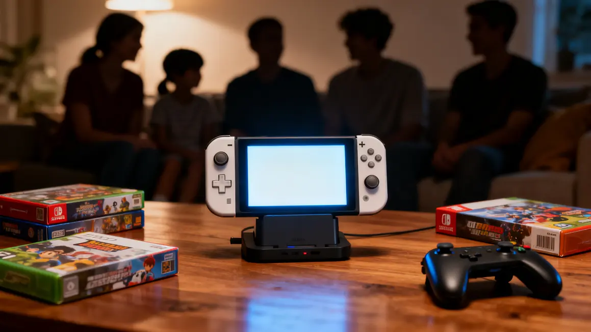 Console Switch Nintendo portable dock jeux ambiance familiale