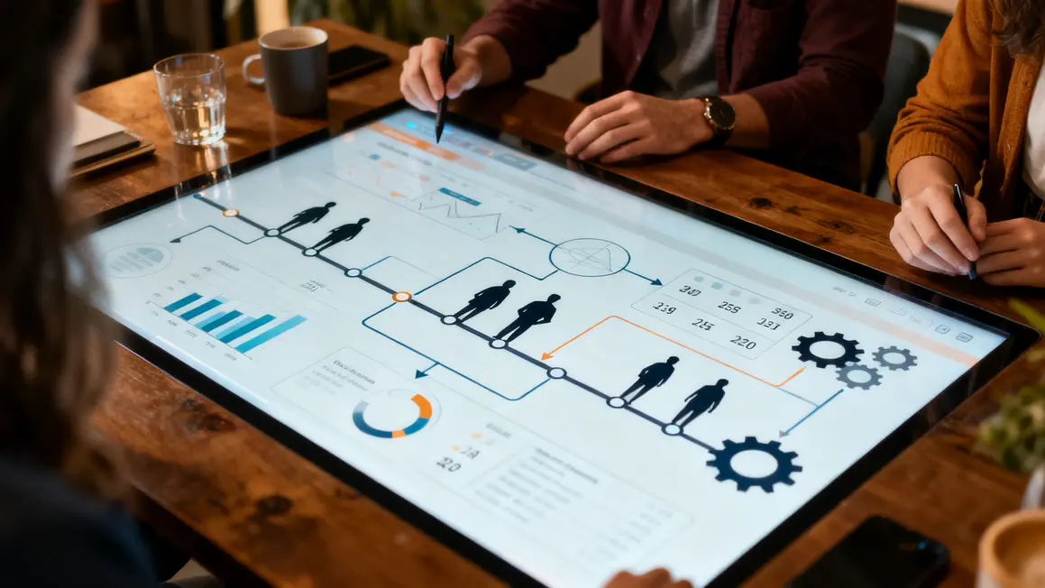timeline flux controle organisationnel