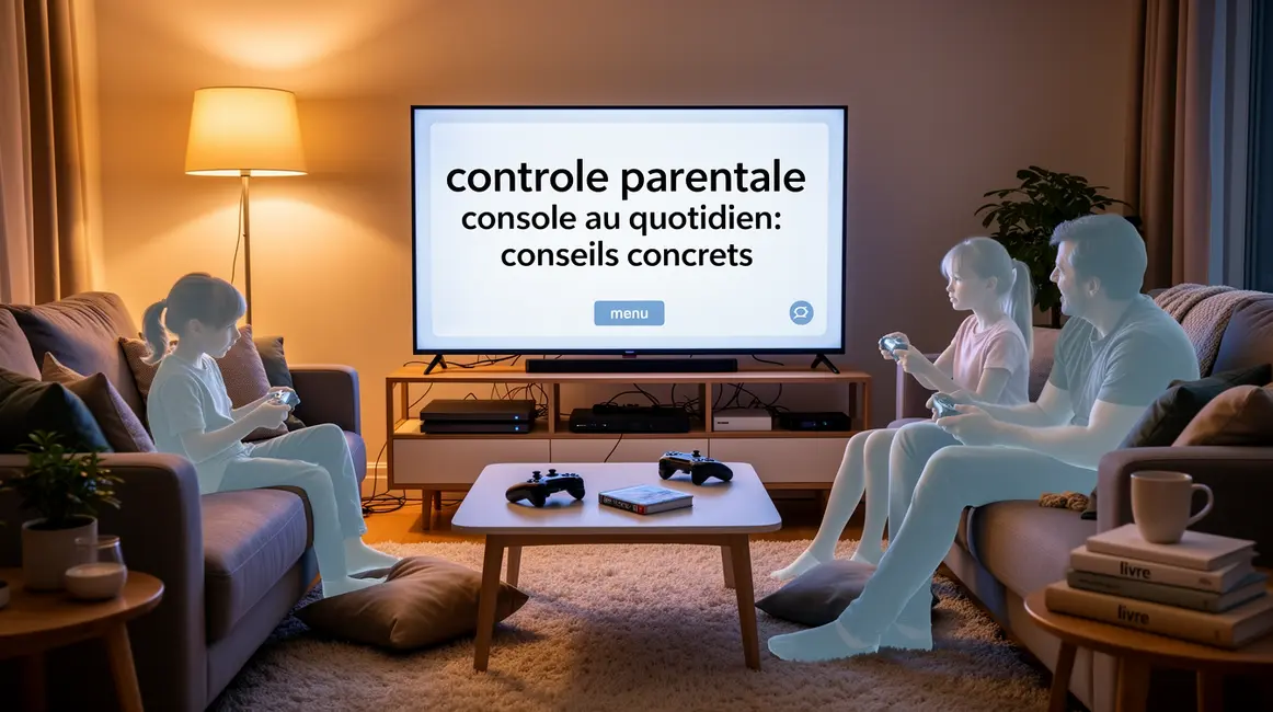 Salon famille console jeu conseils contrôle parental