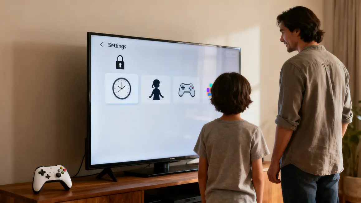 controle parental console réglages écran parent enfant