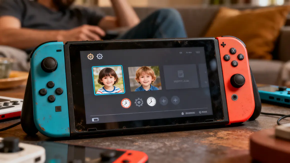 controle parental console avec profils enfants et restrictions