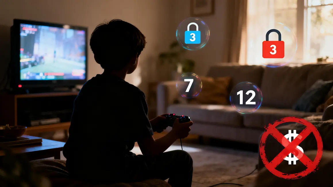 Controle parental console pictogrammes PEGI achat bloque