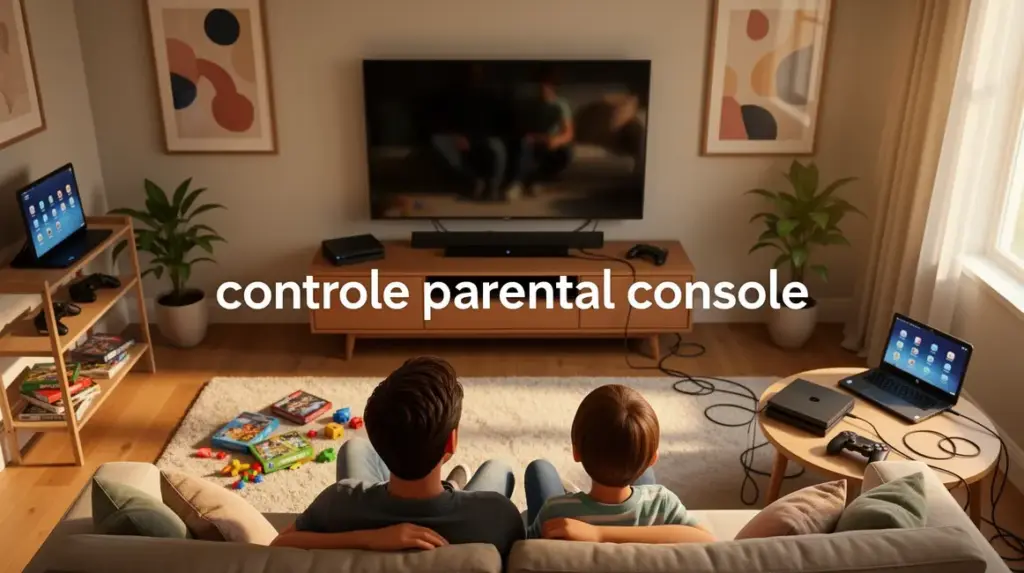 controle parental console vue salon famille