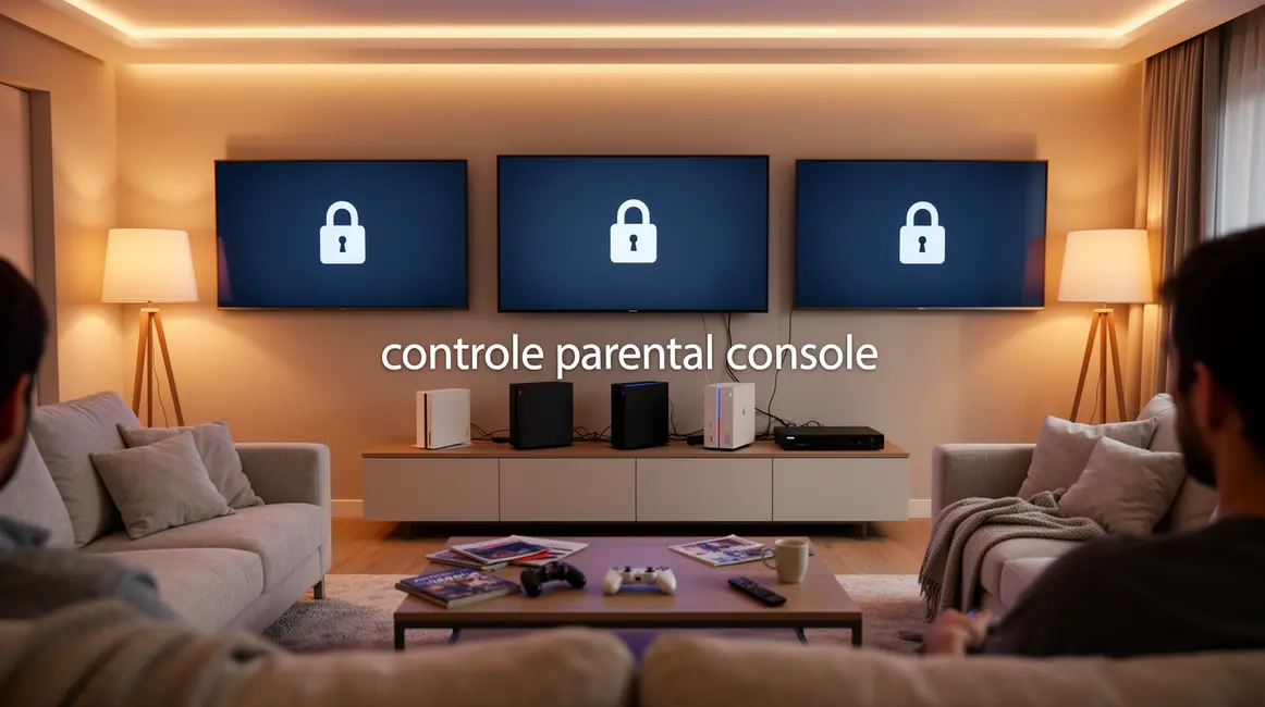 Controle parental console trois consoles cadenas