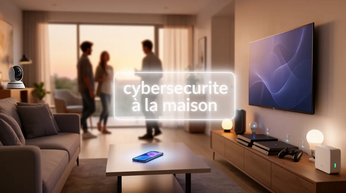 Maison avec objets connectes et securite cybersurveillance