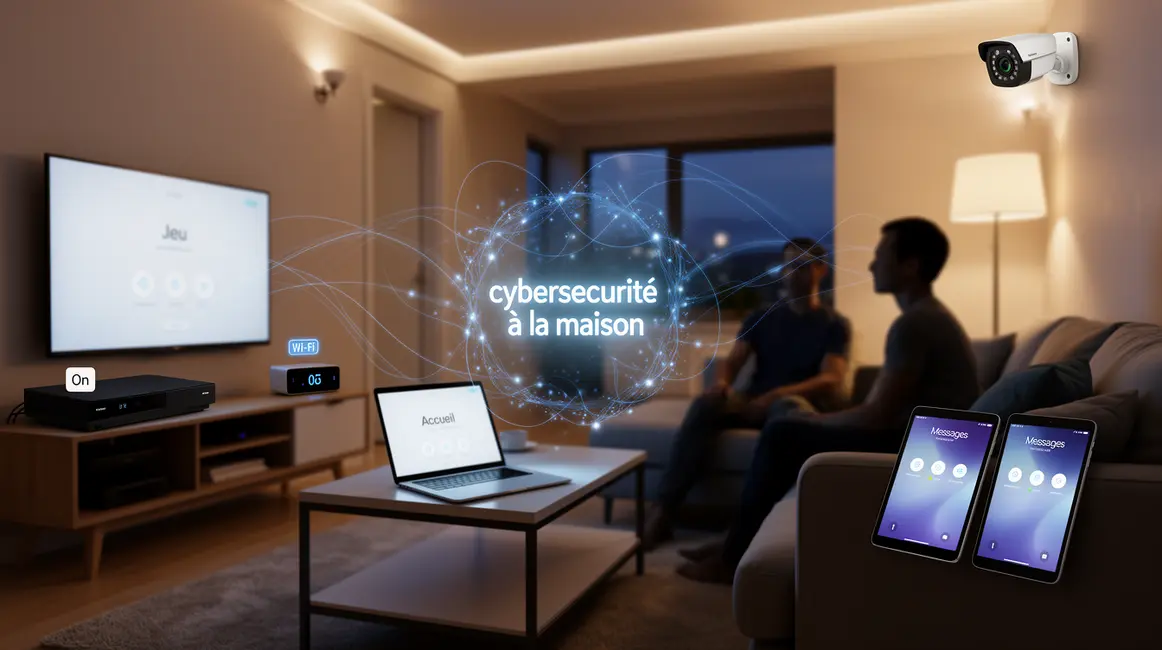 cybersecurite a la maison scene connectee