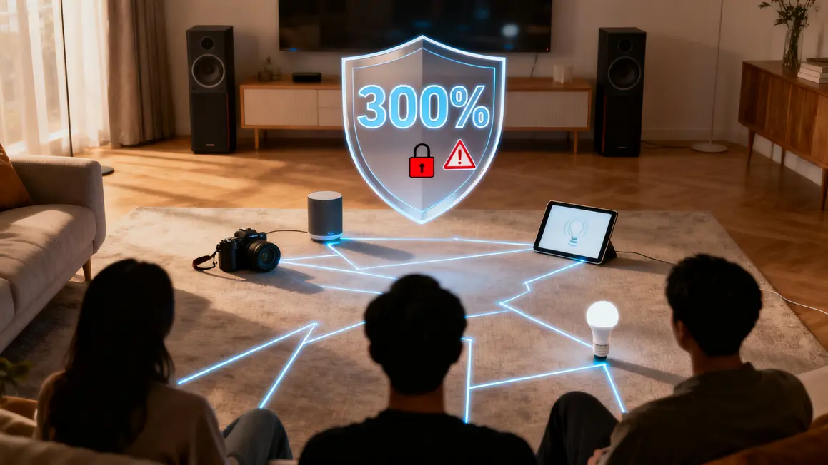 Cybersécurité objets connectés dangers 300 pourcent salon