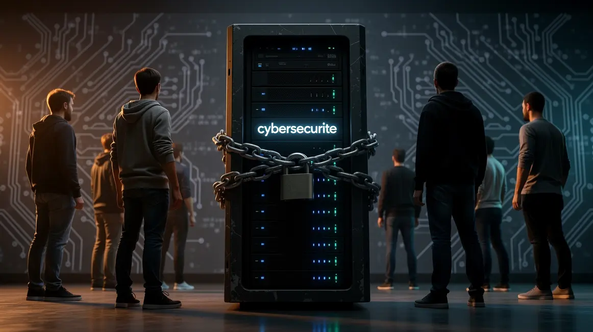 Illustration cybersecurite serveur sécurisé