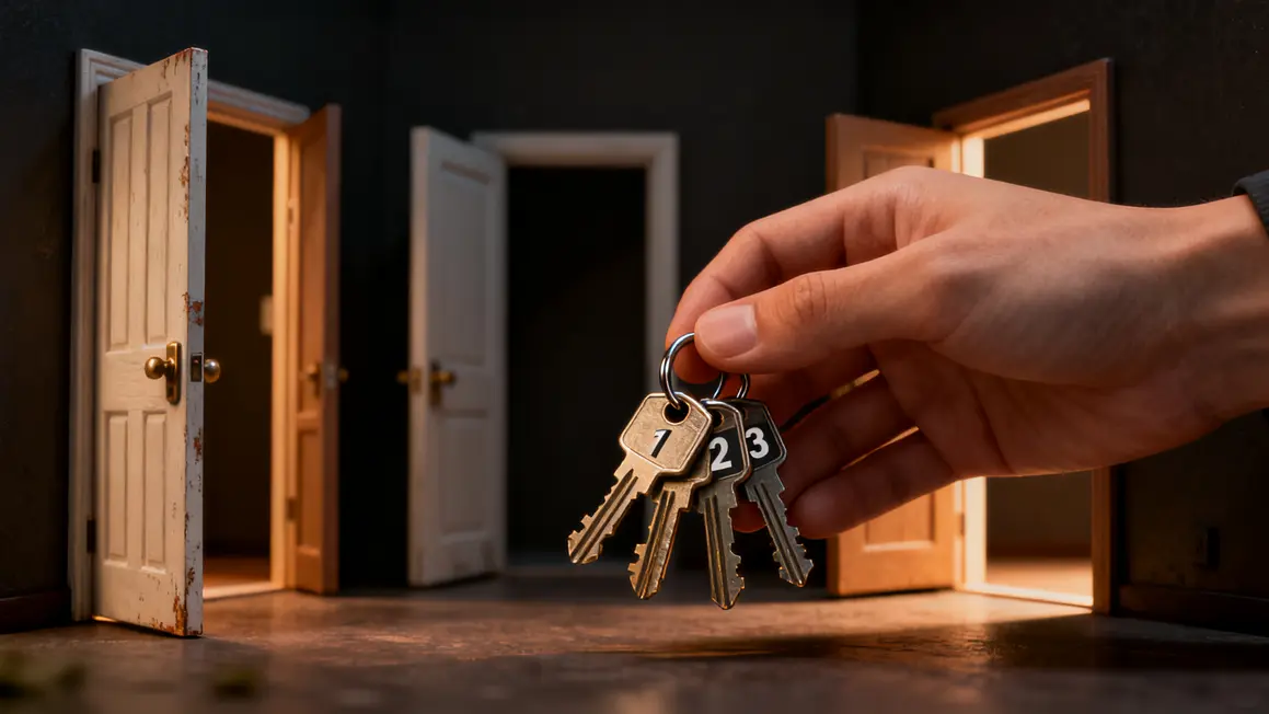 Trousseau de clés portes ouvertes réutilisation mots de passe