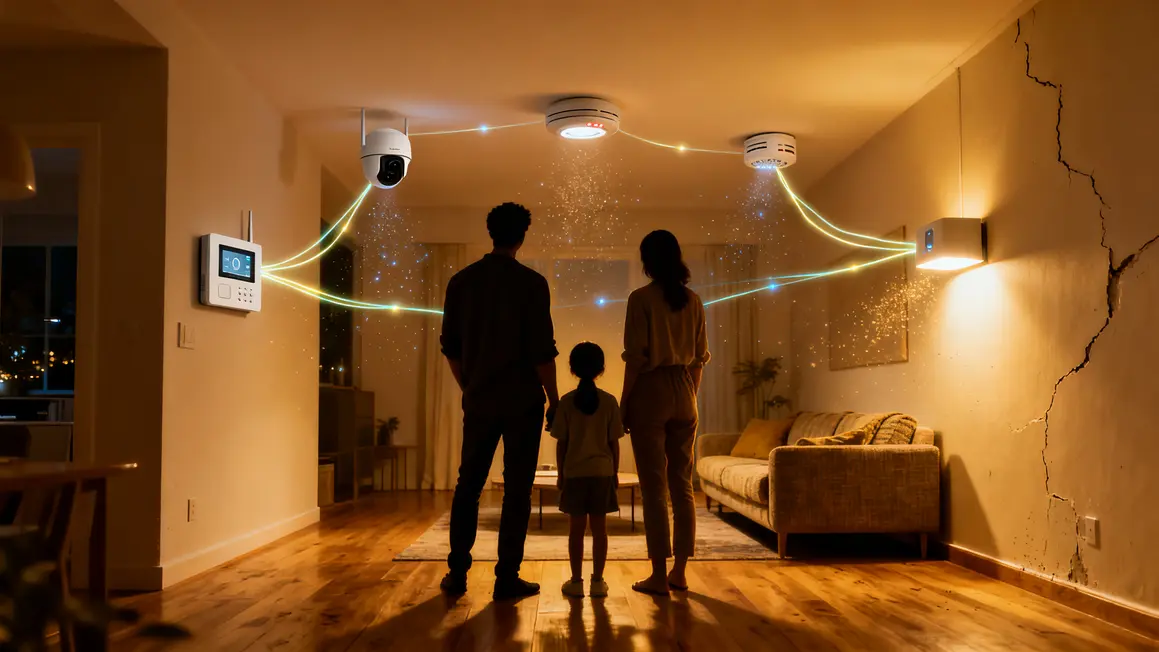 famille maison connectee capteurs domotique