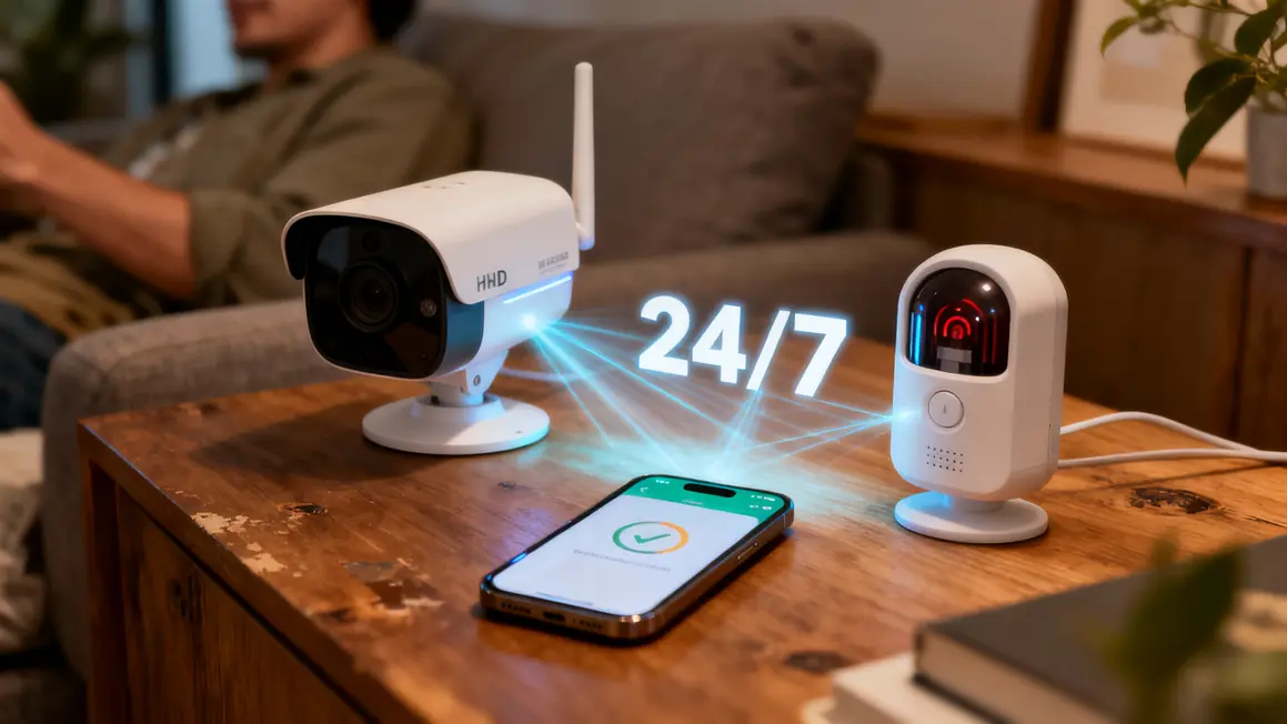 domotique securite tableau camera hd alarme smartphone