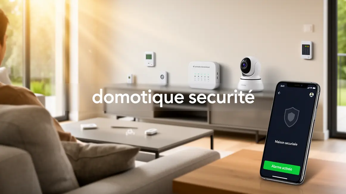 Salon avec domotique securite et capteurs