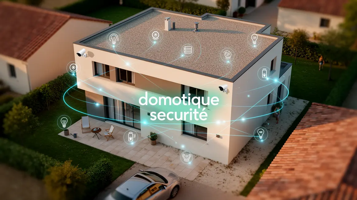 maison domotique securite vue dessus