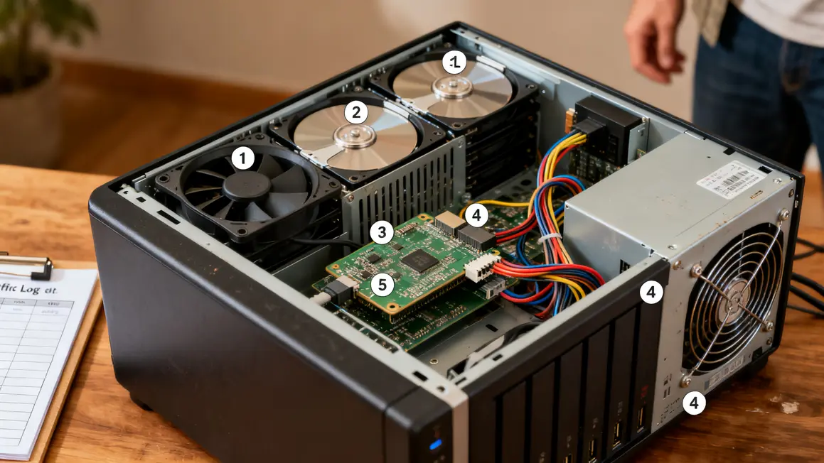 maintenance NAS composants à surveiller