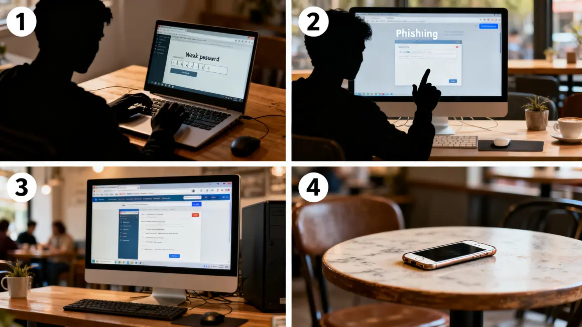 Tableau erreurs courantes cybersecurite