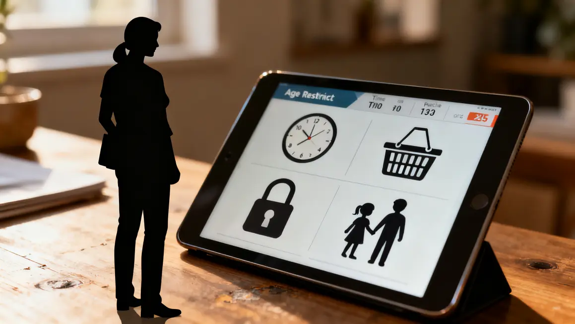 Infographie contrôle parental icônes temps achat enfants