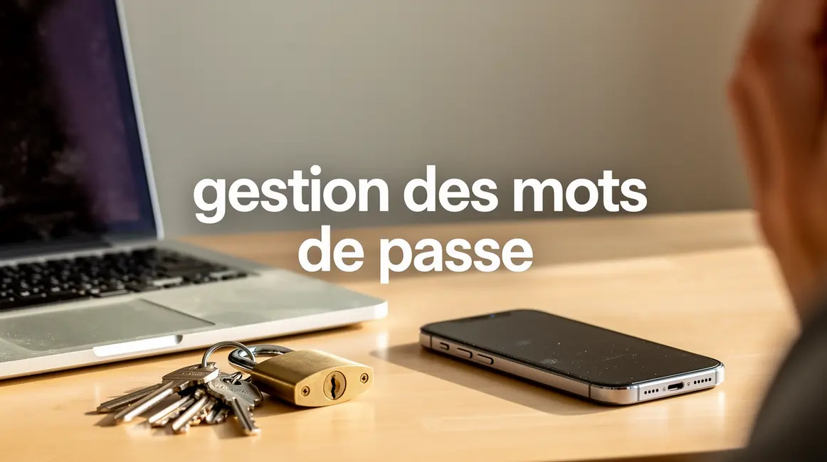 gestion des mots de passe sur bureau moderne