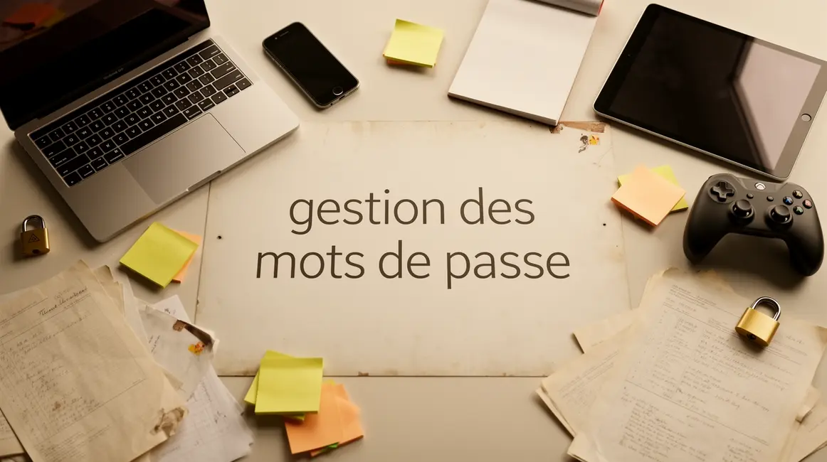 gestion des mots de passe sur bureau moderne