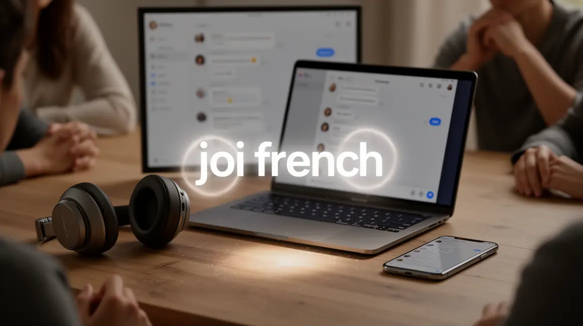 Scène JOI French ambiance technologique interactive