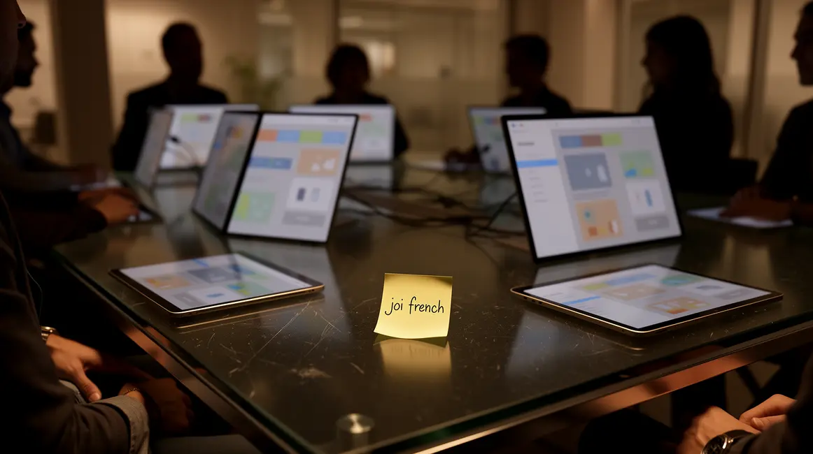 joi french interface moderne post-it