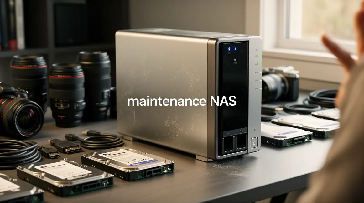 image NAS maintenance sur bureau organisation