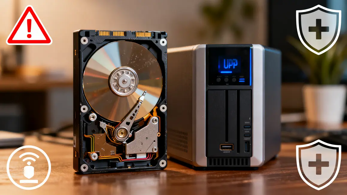 Disque dur maintenance NAS securite onduleur