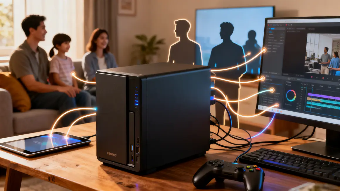 maintenance NAS connecté appareils partage distant