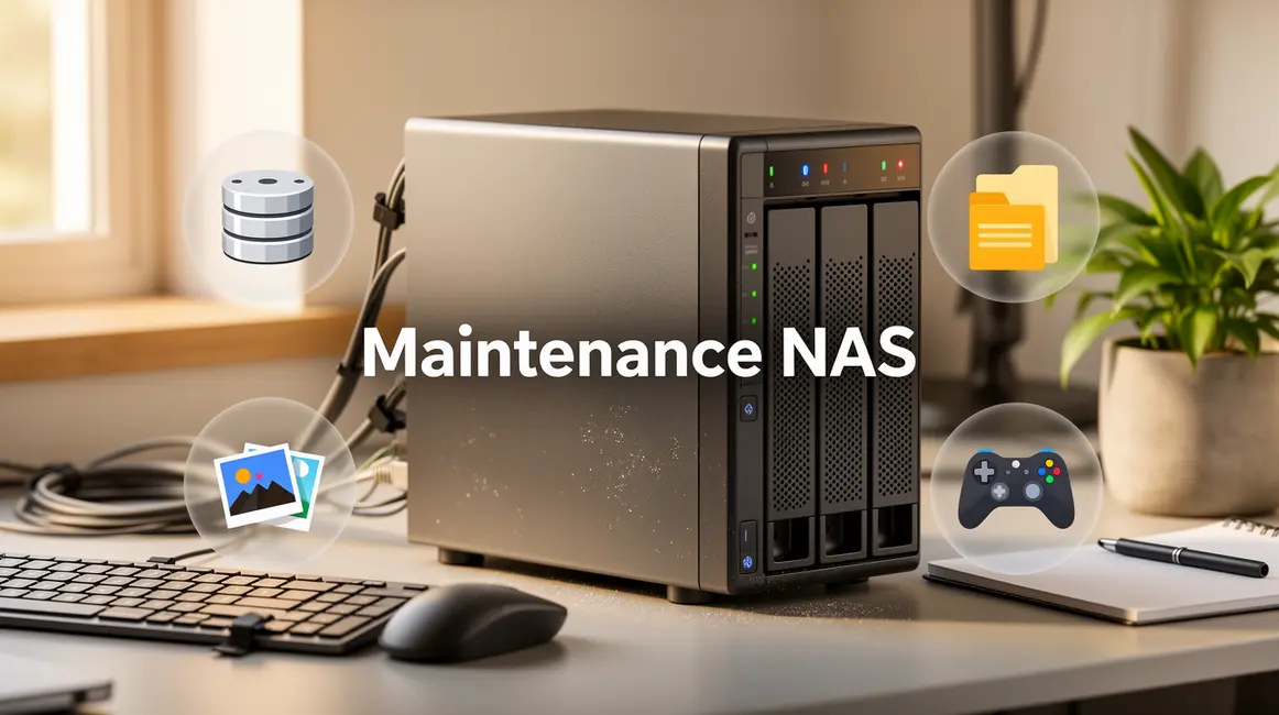 NAS moderne et maintenance, sécurité et gestion organisée