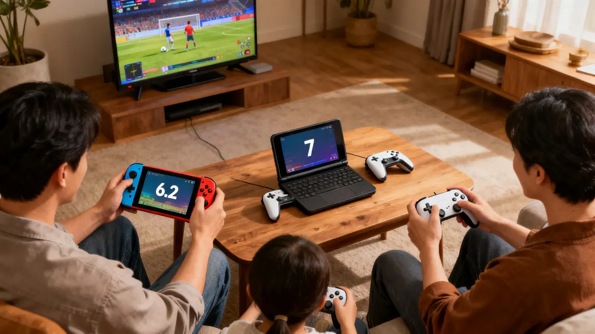 Trois modes Nintendo Switch portable salon tabletop