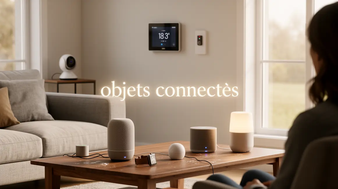 salon moderne rempli d objets connectes et securise