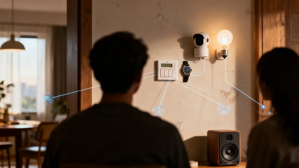 appartement avec objets connectes et transmission de donnees