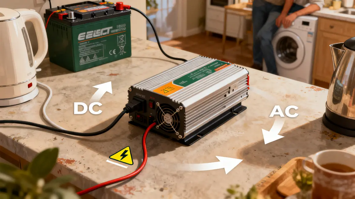schéma conversion onduleur domestique DC AC