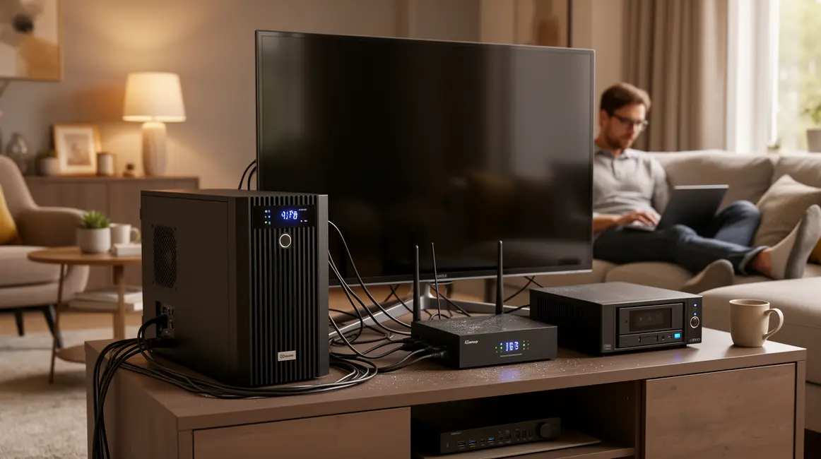 onduleur domestique connecte appareils electroniques