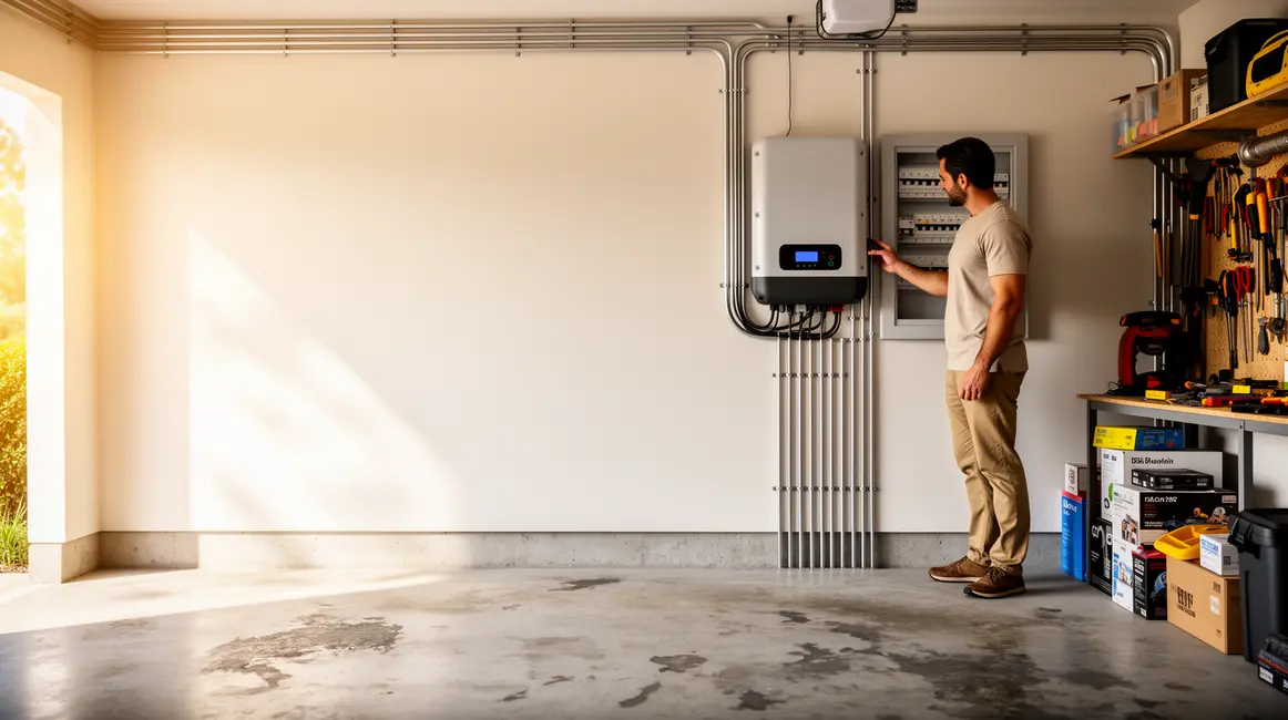 Onduleur domestique moderne signes d'alerte solaire