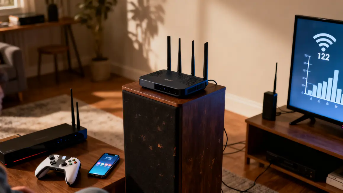 routeur wifi placement optimisé scan canal appareils connectés